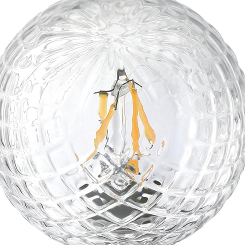 Westinghouse 5268000 5.5 Watt (40 Watt Equivalent) Cut Glass G25 Dimmable Clear Filament LED Light Bulb, Medium Base...