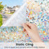 DOWELL Window Privacy Film, Rainbow Window Film, Decorative Stained Glass Clings, Static Cling Door Sticker, Non-Adhesive 3D Decals for Home UV Pr...
