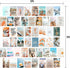 KOSKIMER Beach Wall Collage Kit Aesthetic Pictures, 4x6 Inch, Beachy Room Decor Aesthetic, Cute Bedroom Decor for Teen Girls, VSCO Room Decor Post...