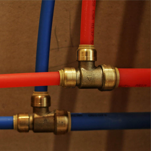 Waterline ½” Pipe Repair Kit | For PEX, Copper and CPVC Pipe | Removal Tool and Deburring Tool Included | Includes 2 Brass Straight Pushfit Coupli...