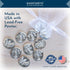 DANFORTH – Vilmain Pocket Angel Tokens/Coins, Pewter, Made in the USA, Gift Bag (Pack of 10)...