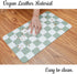 Ralxion Checkered Dog Feeding Mat, Absorbent Mats for Dog Food and Water Bowl, Dispenser, Retro Modern Aesthetic Sage Green Checkerboard Pet Place...