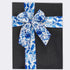 2 Rolls Spring Ribbons Linen Blue Flower Spring Decor Ribbons Spring Flower Leaves Floral Wired Ribbons for Spring Party Gift Wrapping Home Decora...