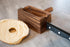 Ironwood Gourmet 28330 Local 338 Bagel Miter, Acacia Wood, 7 x 5.5 x 2.5 inches...