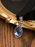 Sacina Blue Victorian Choker, Velvet Choker, Gothic Choker, Goth Choker, Vintage Necklace, Costume Jewelry, Christmas Jewelry Gifts for Women...
