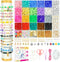 Dowsabel Clay Beads Bracelet Making Kit for Beginner, 5000 Pcs Preppy Polymer Clay Beads with Charms Kit for Jewelry Making, DIY Arts and Crafts B...