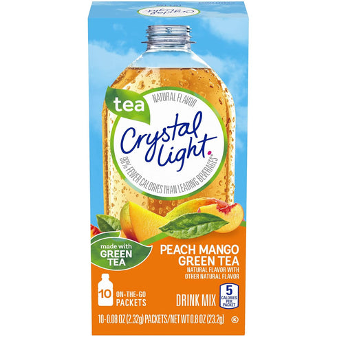 Crystal Light On The Go Peach Mango Green Tea, 10 CT...