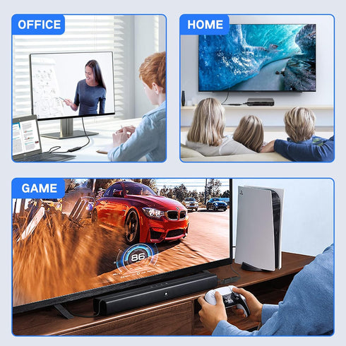 FOINNEX HDMI to DisplayPort Adapter, 4K@60Hz Not-Bidirectional HDMI to Display Port, Unidirectional HDMI Source to DP Display Male to Female for C...