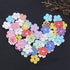 FENICAL Wooden Buttons 2cm Colorful Flowers 2 Holes Buttons Sweater Buckles Sewing Craft Scrapbooking DIY Buttons 50 Pcs (Random Color)...