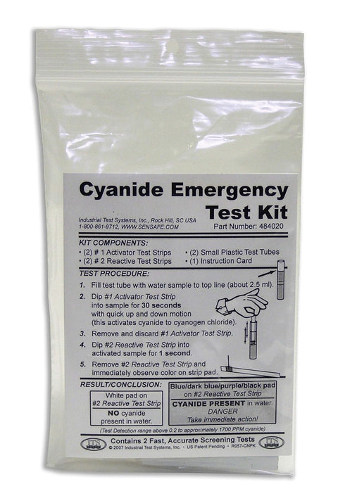 Industrial Test Systems 484020 Cyanide Emergency Test Kit, 0.2-1700 ppm Range...