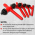 Hakkin Drill Press Chuck Key 5 Sizes, Chuck Press Wrench Key for Electric Drill Clamping Tool, Replacement Drill Clamping Wrench of 6mm, 10mm, 13m...
