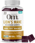 Om Mushroom Superfood | Lion's Mane Gummies | USA Grown Organic Mushrooms |Memory, Focus, Clarity, Nerve Health & Mood Support | 60 Count, 30 Serv...