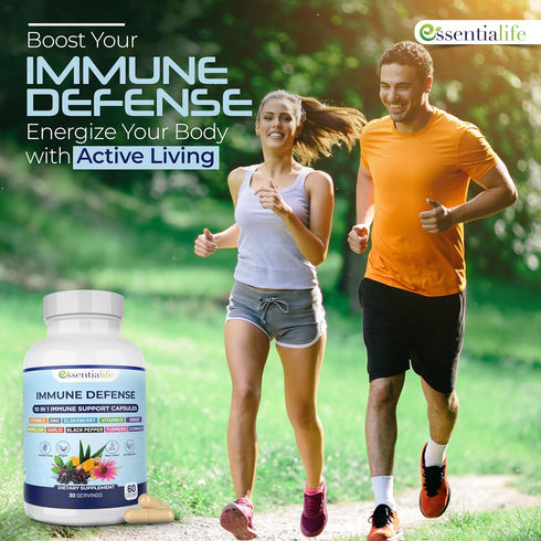 10 in 1 Immune Support Supplement - Elderberry, Echinacea, Vitamin D, Vitamin C 1000mg & Zinc Supplement - Take Charge of Your Health with Immune ...