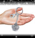 Aqua 79 Sparkly Crown Keychain Charm - Silver 3D Rhinestone Keychain for Women and Men, Metal Alloy Crystal Keychain, Fashionable Keychain Accesso...