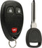 Keyless Entry Remote Ignition Key Fob fits Chevy Silverado Traverse Avalanche Equinox Express / GMC Acadia Savana Sierra / Pontiac Torrent / Satur...