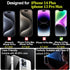 2 Pack Compatible with iPhone 13 Pro Max and Compatible with iPhone 14 Plus Privacy Screen Protector Gradient colorful 25 Degree Anti-Spy Tempered...
