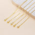 DEARMAY Waterproof Gold Ankle Bracelets for Women - Dainty 6Pcs 14K Gold Plated Anklets Layered Cuban Link Chain Herringbone Cute Anklets Set Pack...