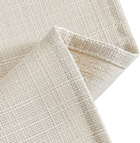 jinchan Beige Kitchen Curtains 24 Inch Linen Textured Tier Curtains Tab Top Cafe Curtains Farmhouse Short Small Window Curtains Light Filtering fo...