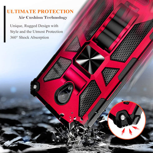 NZND Case for AT&T Fusion Z (V340U) / AT&T Motivate (V341U) with Tempered Glass Screen Protector (Maximum Coverage), Full-Body Protective [Militar...