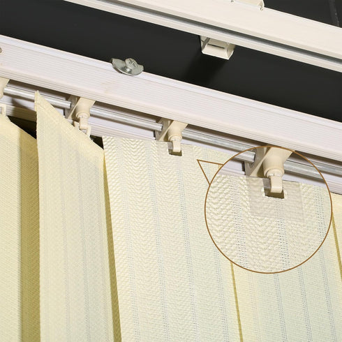 60 Pcs Vertical Blind Repair Tabs, Clear Vertical Blinds Replacement Parts Fixers Kit, Vertical Blinds Replacement Slats...