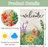 Spring Summer Garden Flags 12x18 Double Sided Welcome Garden Flag Lawn Flags Small Flags For Yard And Garden Outdoor Garden Flag...