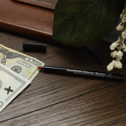 Counterfeit Money Pens - Pack of 30 - Money Markers - Counterfeit Money Marker Pens - Extra Ink, Ink Turns Dark Upon Detection, Money Pens for Fra...