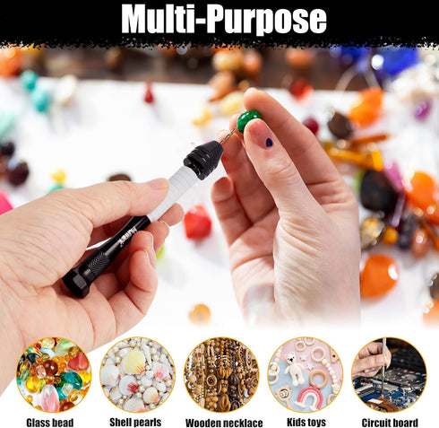 Mulwark Precision Pin Vise Hand Drill Set 25 Pcs - Premium Manual Small Hand Drill with HSS Micro Twist Bits for Jewelry, Wood, Plastic, and More ...
