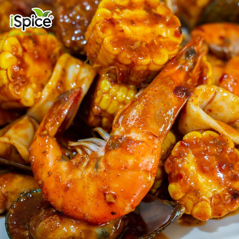 iSpice - Salt-Free | Sugar free | 100% Fat Free Pure Wellness Seafood Super Spice Blend | All Natural | Ready to use as is | No preparation is nec...