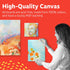 Artlicious Canvases for Painting 12 Packs - 8 x 8” Blank Canvas 100% Cotton Painting Canvas Panels for Acrylic, Oil & Watercolor Paint for Canvas ...