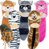 Jalousie 5 Pack Stuffingless Dog Squeaky Toys Dog Toy w/Durable Liner No Stuffing Dog Toy - Dog Toys Crinkle Paper Squeaker Toy for Medium Large D...