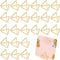 OLYCRAFT 36pcs Mini Place Card Holders Cute Table Card Holders Triangle Shape Wedding Table Number Holders Golden Photo Holder Pictures Stand Clip...