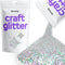 Hemway Craft Glitter - Silver Holographic | 100g Fine Metallic Sequin Flakes for Resin & Epoxy Crafts | Supplies for Tumblers, Cards, Jewellery, C...