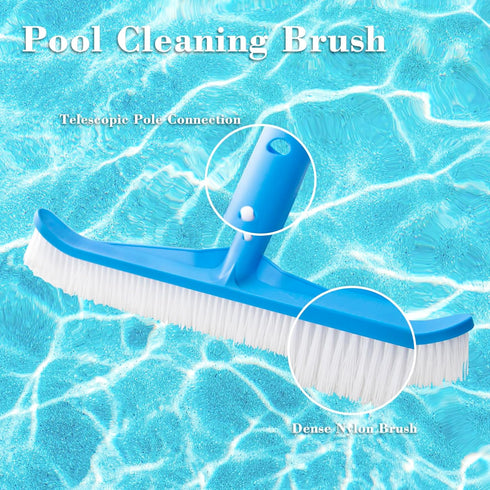 DIMAR GARDEN Pool Brush Head for Cleaning Pool Walls, above Ground Swimming Pool Scrub Brushes...