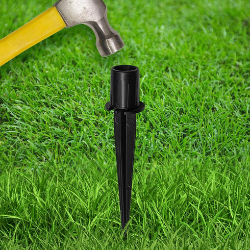 10 Pack Metal Replacement Stakes for Solar Lights Outdoor, 0.78" x 5.35" Solar Pathway Lights Spike Replacer, Outdoor Ground Stakes for Garden Lig...
