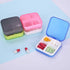 Pill Organizer - Portable Pill Box Small Pill Container for Purse or Pocket, Excellent Pill Storage Case (Pink, 4+6 Compartment)...