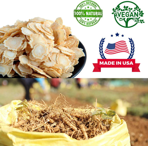 DOL American Ginseng Slices from Wisconsin (Sliced Ginseng Root Wisconsin Grown!Most People Use It to Make Ginseng Tea! Good for Health! ???/??? -...