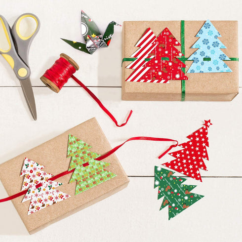 FEPITO 60 Sheets Christmas Pattern Paper Set, 14 x 21cm Decorative Paper for Card Making Scrapbook decoration, 10 Designs...