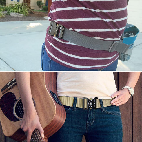 2Pack Tactical Duty Belt Buckles Tactical Metal Buckle, 1-1/2" Tactical Strap Buckle Clips for Backpack, Dog Collar Hardware, Harness, Tactical Ke...