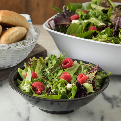 Carlisle FoodService Products 800B03 Melamine Salad Bowl, 27 oz, Black...
