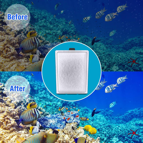 6-Pack Assembled Large Filter Replacement Cartridges Aquariums for Tetra Whisper Bio-Bag Filters 20i 40i IQ20/30/45/60 PF20/30/40/60...