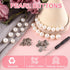 60 Sets Pearl Brooch Buttons, No Sew Buttons, 10mm/12mm Pearls Rivets Studs Buttons, Pearls Screw Studs Buttons for Shirt Coat Dress, for Women Gi...