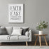 Posterizer 1 pcs-Faith It Does Not Make Things Easy Luke 1: 37 Bible verse-Religious Posters-Quotes and Poems-Gifts for Christians- UNFRAMED Wall ...