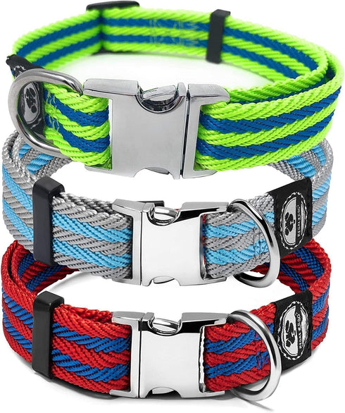 Regal Dog Products Large Pet Collar with Custom Engraved Buckle | Durable Twill Dog Collars for Small Dogs | Dog Collars for Medium Dogs | Dog Col...