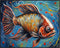 Posterizer 1 pcs- Abstract print of a fish in the sea-Art for Animal Lovers-Abstract & Modern Art- Gift for Men Women Entrepreneur Teens-Living Ro...