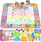 Aqua Water Doodle Mat - Kids Drawing Mat Toddlers Educational Toys for Age 3 4 5 6 7 8 Year Old Boys Girls Gifts - Neon Color Mat Doodle Board Wri...