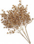 Christmas Artificial Flowers, Golden Baby Breath Gypsophila Plastic Plant Fake Plants for Wedding Bridal Bouquet Party Indoor DIY Home Office Tabl...