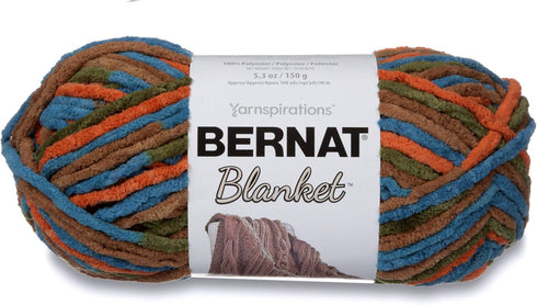 Bernat Blanket Super Bulky Yarn, 5.3oz, Guage 6 Super Bulky, Cozy Cabin...