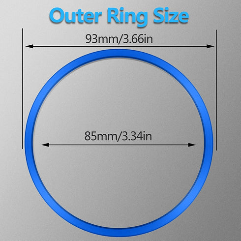 for 2016-2023 Tacoma A/C Vent Ring Outer Cover Air Conditioning Outlet Trim Decoration Toyota Tacoma Accessories 4 Piece Kit,Blue...