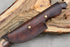 Tracker Knife with Sheath, Handmade Hunting Knife, Full Tang Camping Knife with Wooden Handle, Hand-forged Steel Blade Knife, Survival Knife...