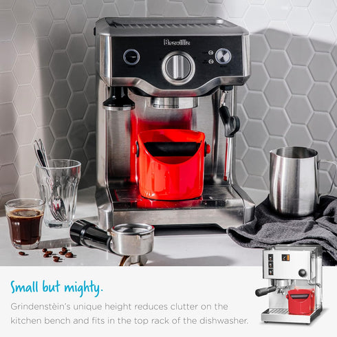 Dreamfarm Grindenstèin Sturdy, Compact, Modern Space-Saving Espresso Coffee Grind Knock Box - Black...